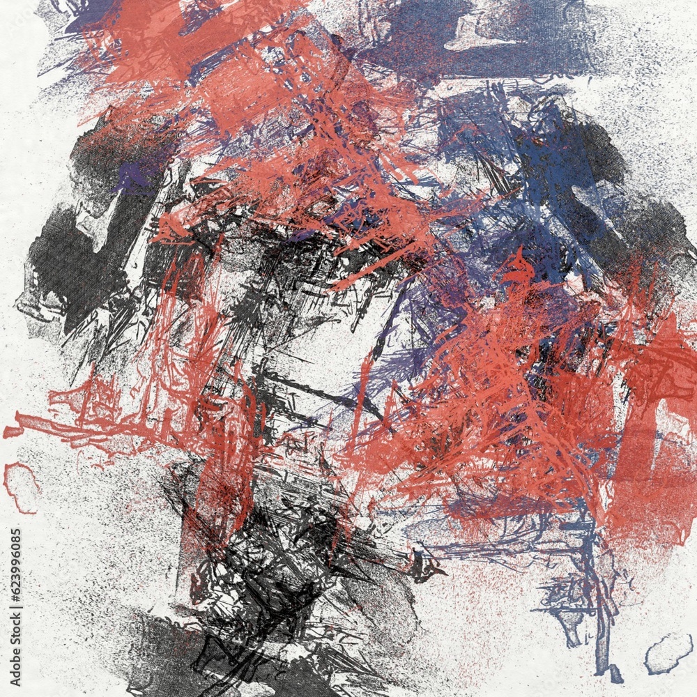 Abstract color grunge of the background graphic stylization on the textured canvases of chaotic blurry spots and smears of brushes