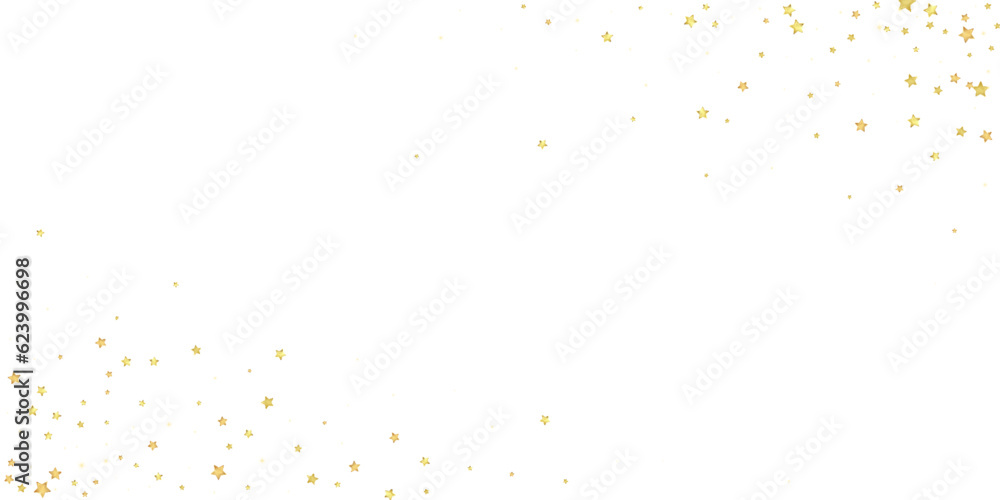 Magic stars vector overlay.  Gold stars scattered