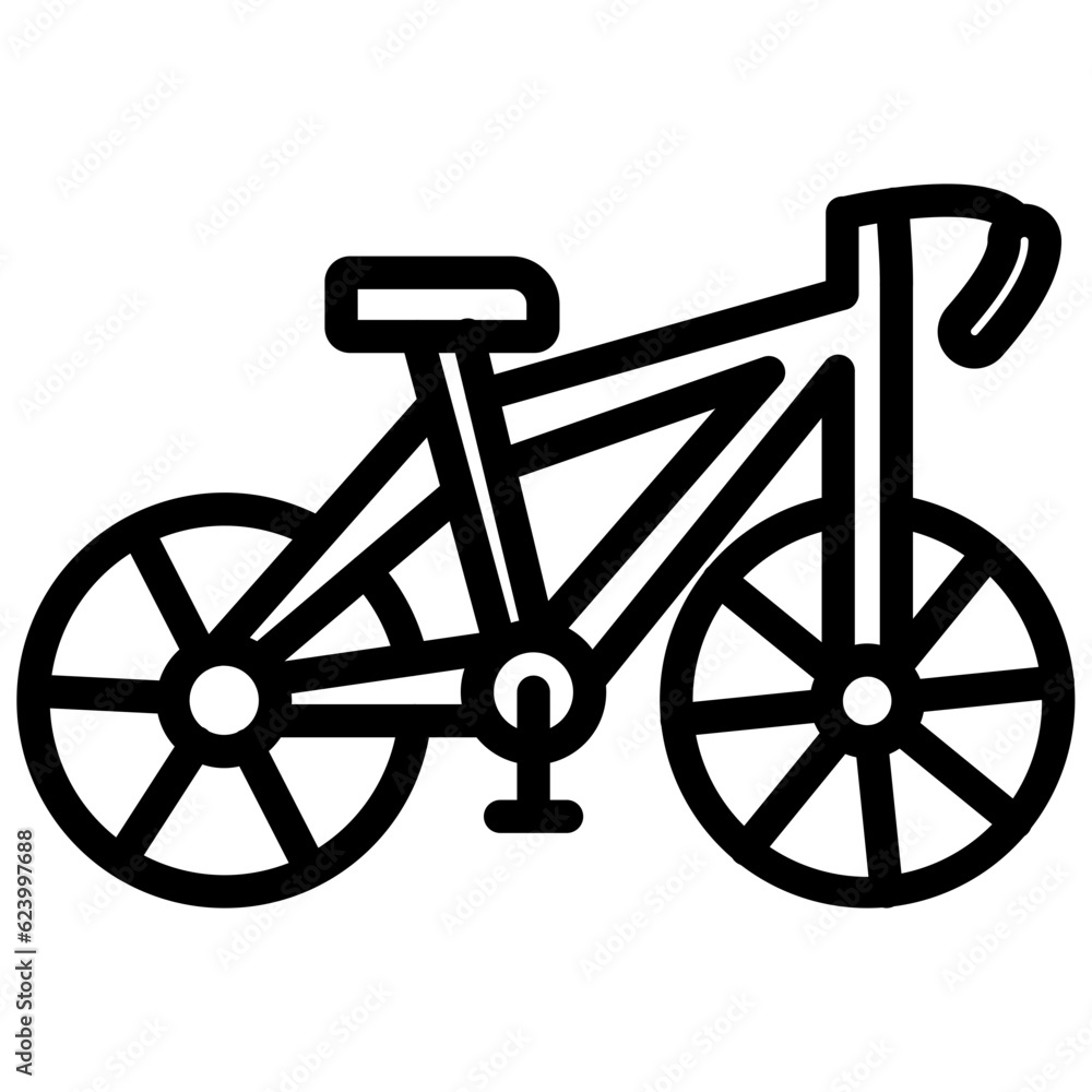 Fototapeta premium Bicycle vector icon style