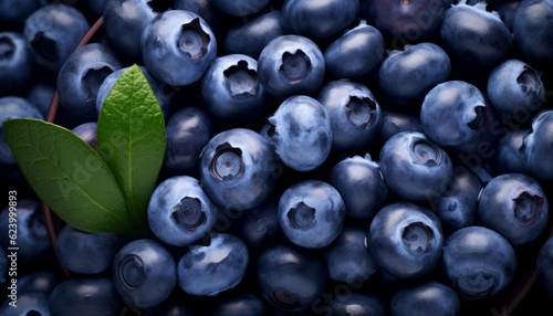 A seamless shot of blueberries, highlighting their rich, vibrant color and texture. The natural beauty and nutritious allure of these popular and healthful berries