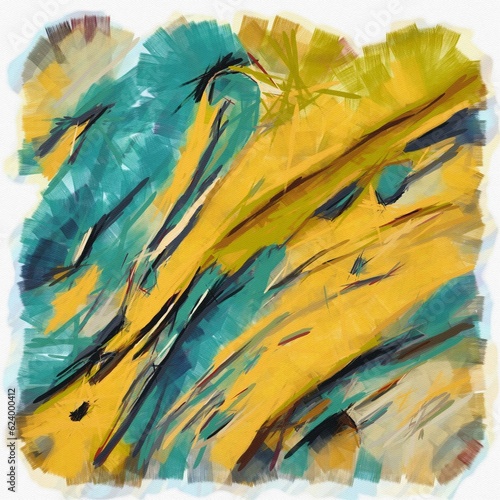 Abstract color grunge of the background graphic stylization on the textured canvases of chaotic blurry spots and smears of brushes