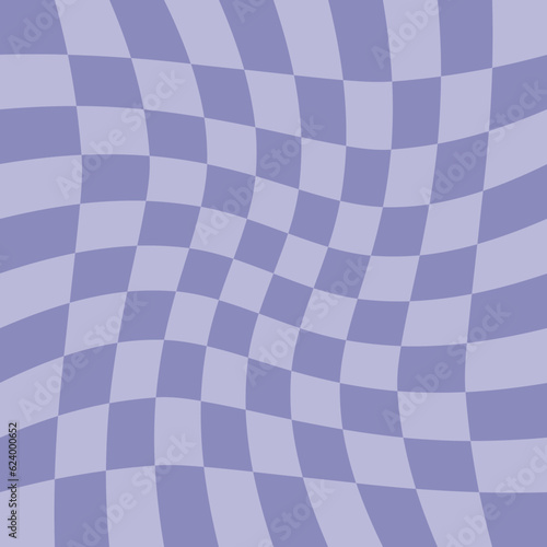 blue and light blue distorted checker pattern