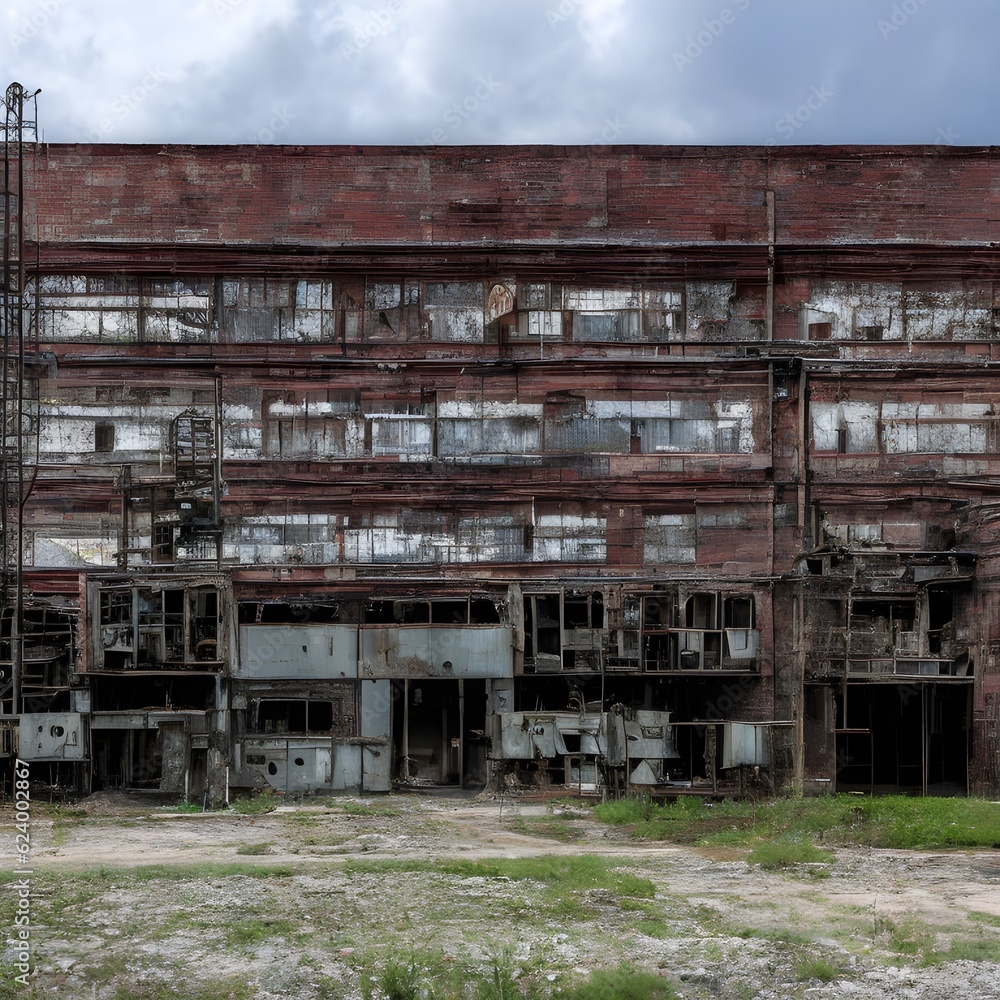 abandoned factory building abandoned factory building