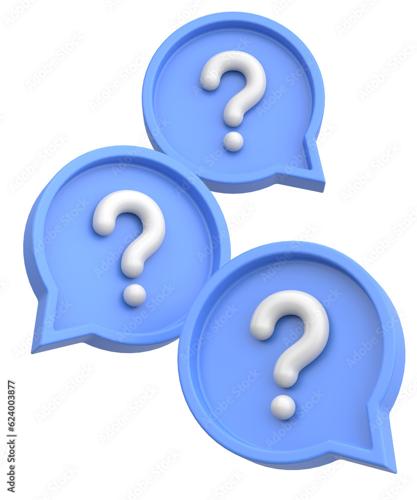 Question mark sign. 3D illustration. Question mark sign. 3D illustration.