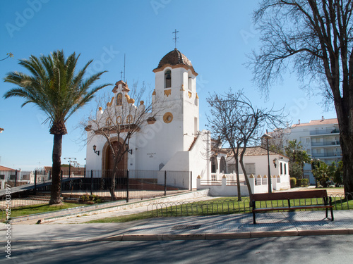 Capilla de Nuestra Señora de Lourdes en Punta Umbría, Huyelva, Andalucía. photo