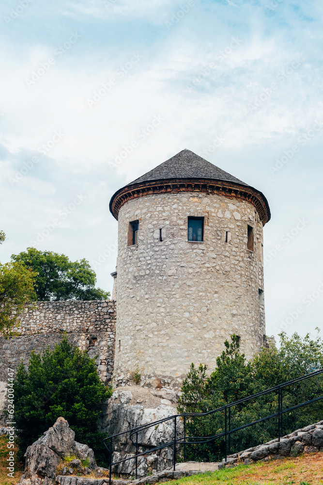 Tower of Trsat Castle in Rijeka, Croatia