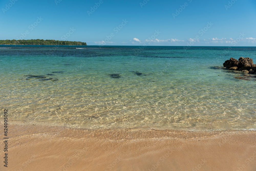 Small island beach in the Caribbean, Bocas del Toro, p
Panama, Central America - stock photo