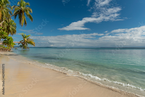 Small beach in the Caribbean, Zapatilla key, Bocas del Toro, Panama, Central America - stock photo © Amaiquez