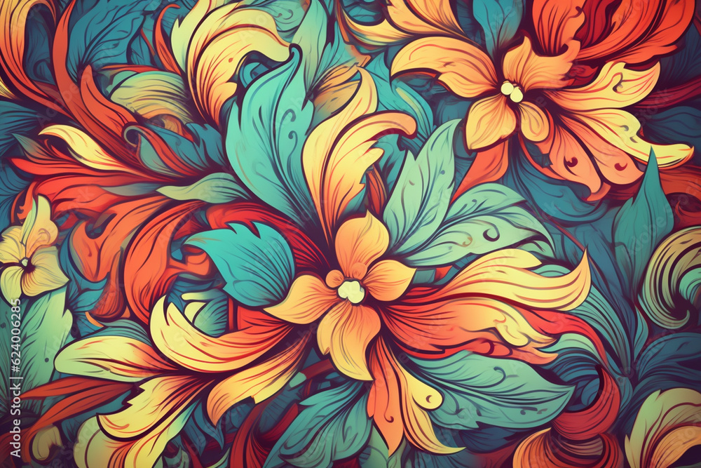 abstract floral background abstract floral background