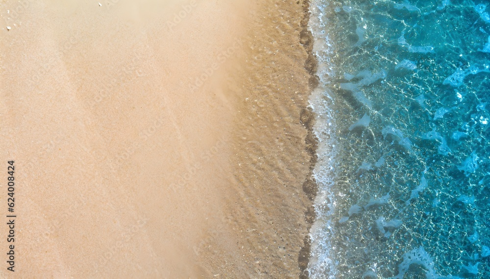 abstract sand beach from above with light blue transparent, beach, sand, water, wave, summer, nature