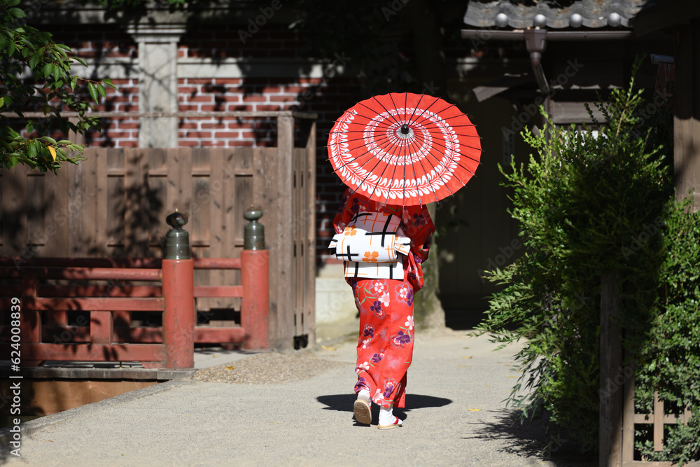 Obraz premium 江戸時代の町人娘