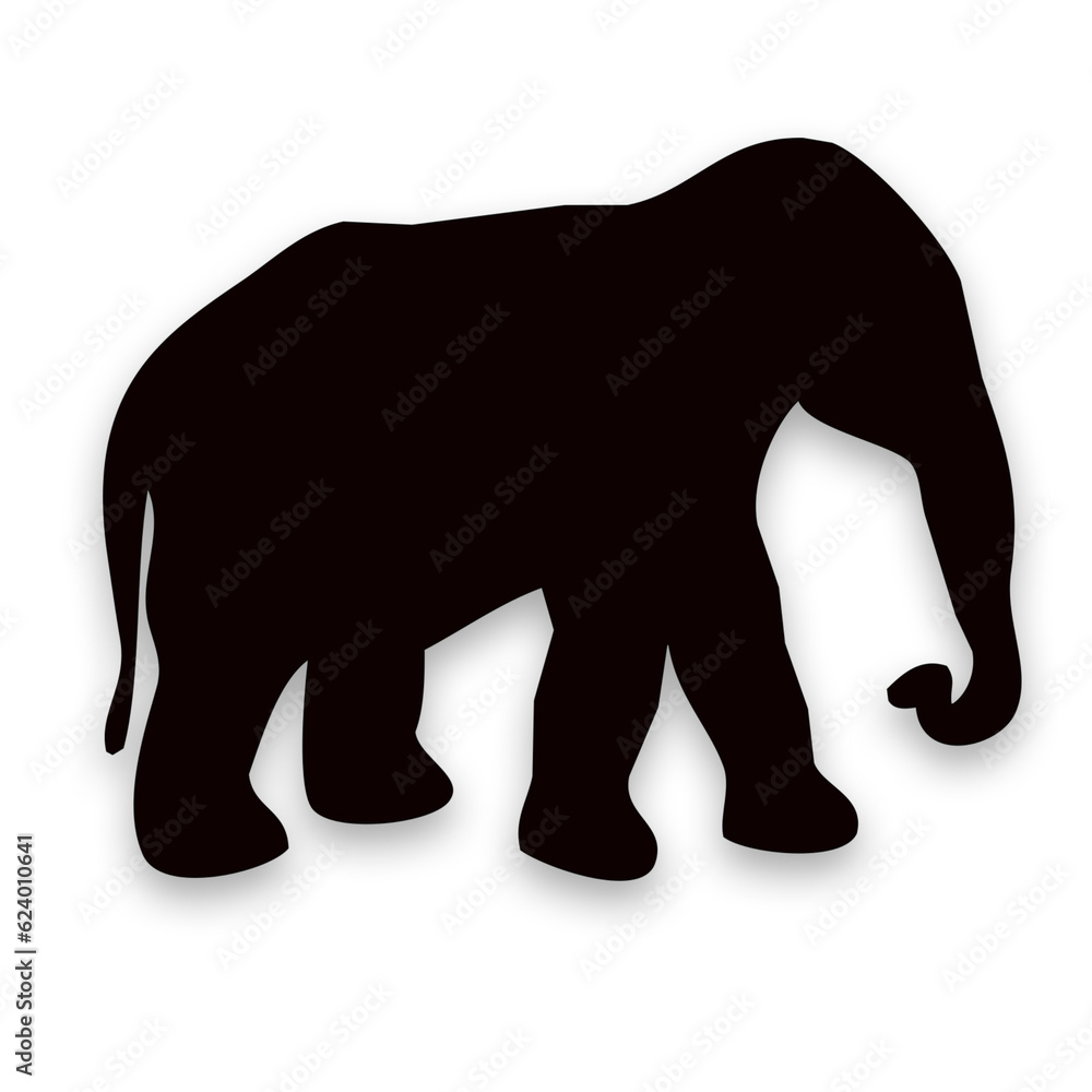 silhouette of elephant silhouette of elephant