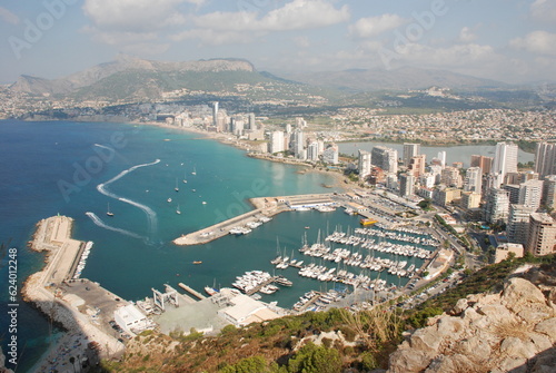 view of the port of Calpe (Spain)