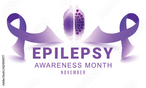 Epilepsy awareness month. background, banner, card, poster, template. Vector illustration.