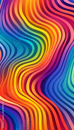 abstract colourful rainbow background, generative ai, digital illustration.