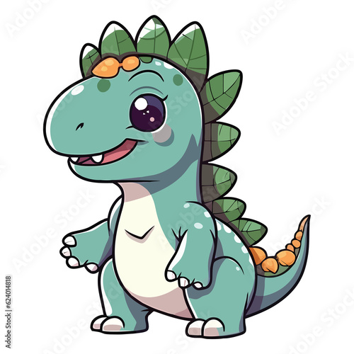 Cute Ouranosaurus Dinosaur Illustration