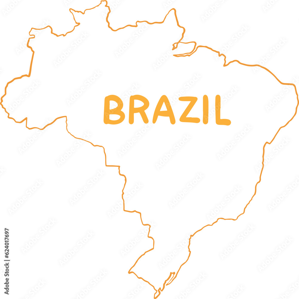Obraz premium brazil map