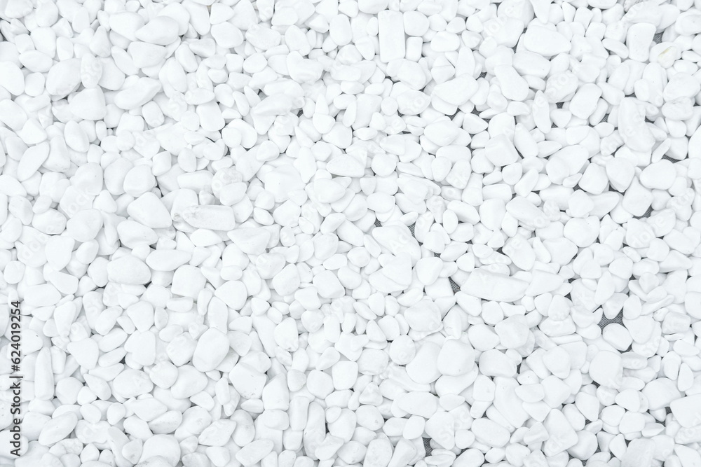 Abstract background of decorative white pebbles Abstract background of decorative white pebbles