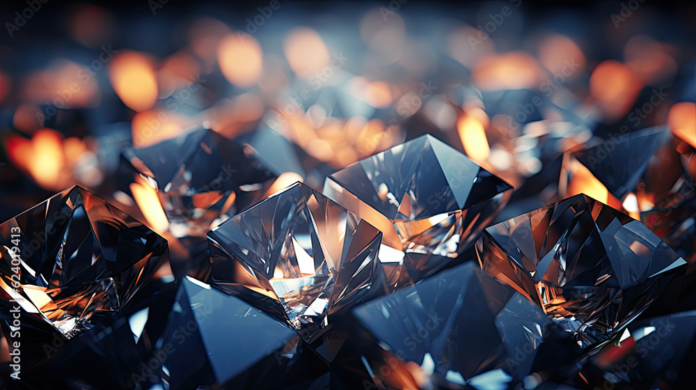 Wallpaper adorned with sparkling, multifaceted diamonds, creating a luxurious and opulent ambiance, generated AI Wallpaper adorned with sparkling, multifaceted diamonds, creating a luxurious and opulent ambiance, generated AI