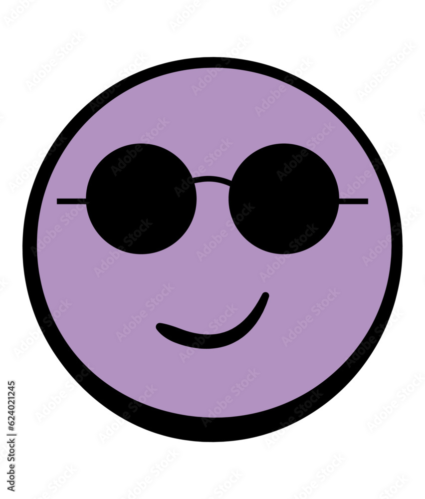 Fototapeta premium Cool Smiley Vector, Elements and Symbol 