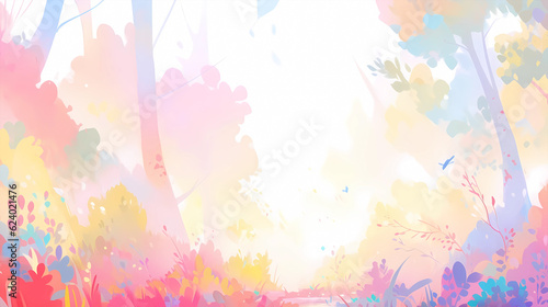 Hand-painted cartoon abstract artistic sense simple and fresh background map design 