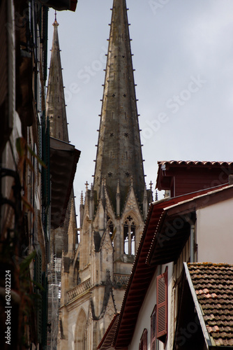 Architecture in the town of Bayonne, France photo