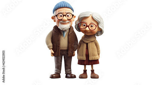 elderly couple Generative AI