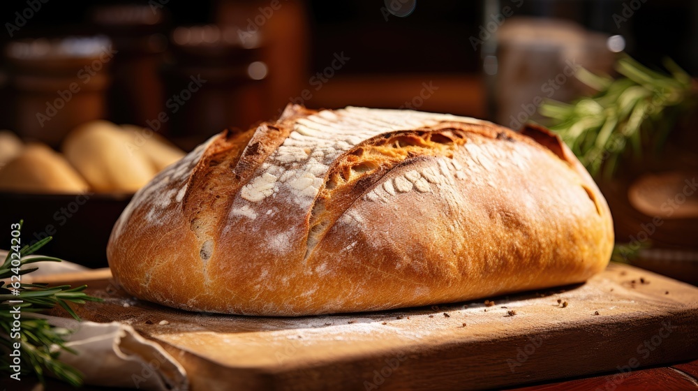 Coarse bread. Generative AI Coarse bread. Generative AI