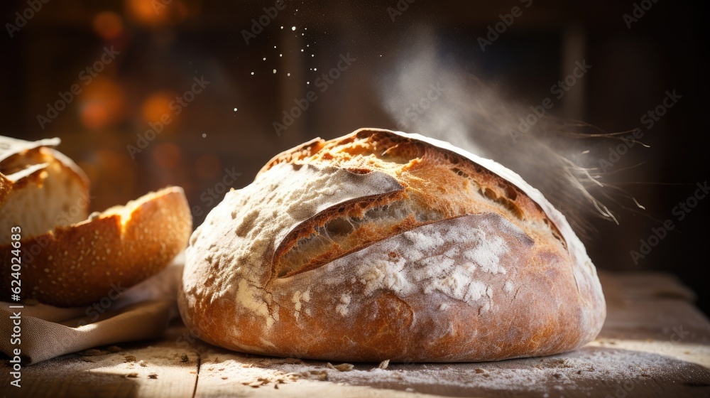 Coarse bread. Generative AI Coarse bread. Generative AI