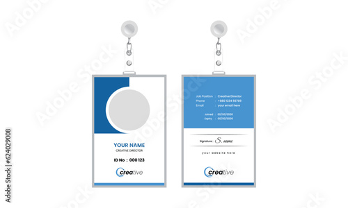 Abstract id card theme vector, Id card design vector, Corporate ID Card Design Template
