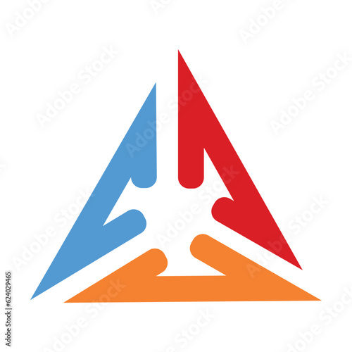 Prism abstract logo vector