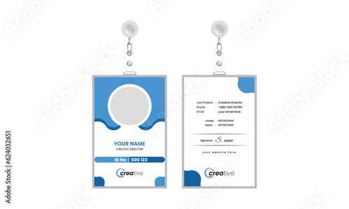 Abstract id card theme vector, Id card design vector, Corporate ID Card Design Template