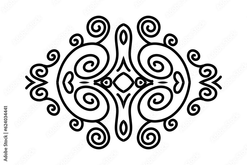 Beautiful symmetrical abstract batik line art pattern for background wallpaper textile or fashion Beautiful symmetrical abstract batik line art pattern for background wallpaper textile or fashion