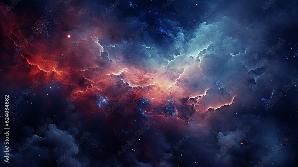 Fototapeta premium Universe Filled with Stars, Nebula, and Galaxy - Breathtaking Wallpaper, hd wallpaper and background, 8k, 4k