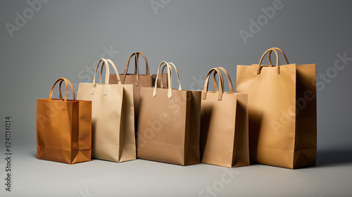 3D Render: Reusable and recyclable shopping bag. Generative AI