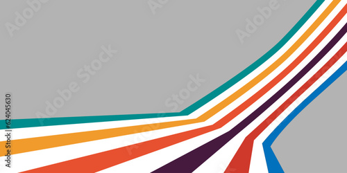 Coloured stripes perspective view - Openclipart. vector abstract background. eps 10