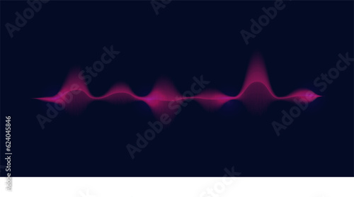 Sound wave technology background, flowing wave lines. Design element for technology, science, music, sound, equalizer, modern concept.vector eps 10	