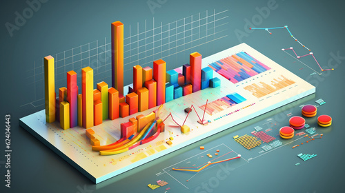 Business data analysis with charts, Generative Ai