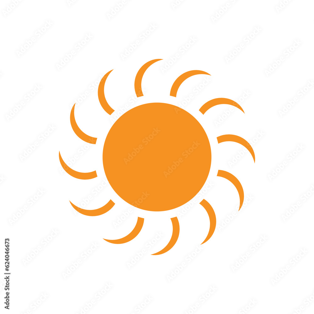 Naklejka premium Sun Vector illustration Icon