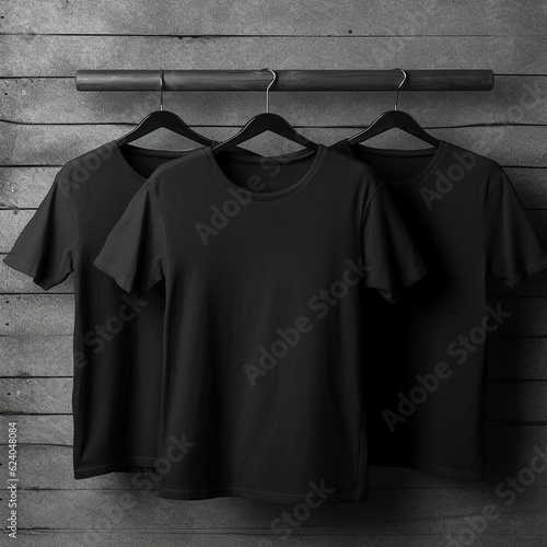 black t shirt design made with generative AI