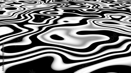 abstract black and white background with light water