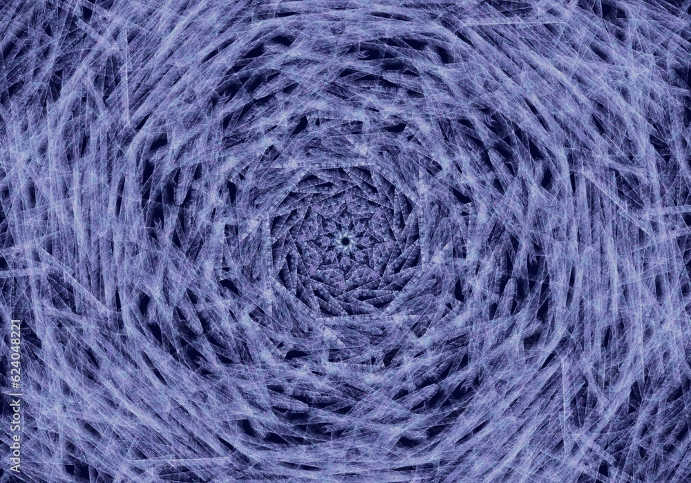 Fototapeta premium Nido con fondo geométrico en tono azul y negro