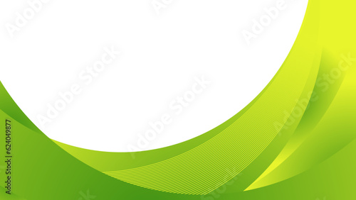 abstract green curve background for business