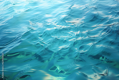 blue water surface, generative Ai