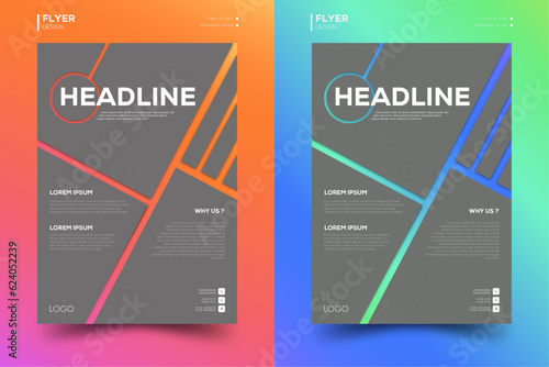 MODERN  IT / TECH / GAMING fully editable flyer template .