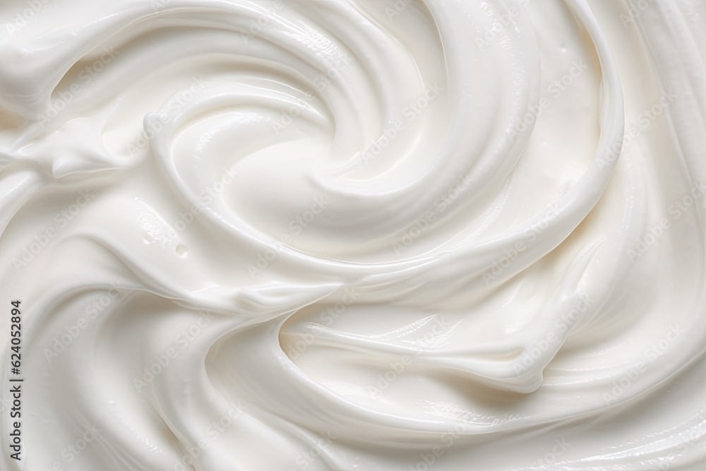 Closeup of soft smooth cream product for skin care Closeup of soft smooth cream product for skin care