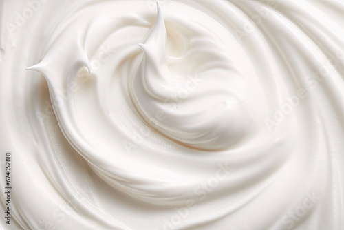 Closeup of soft smooth cream product for skin care