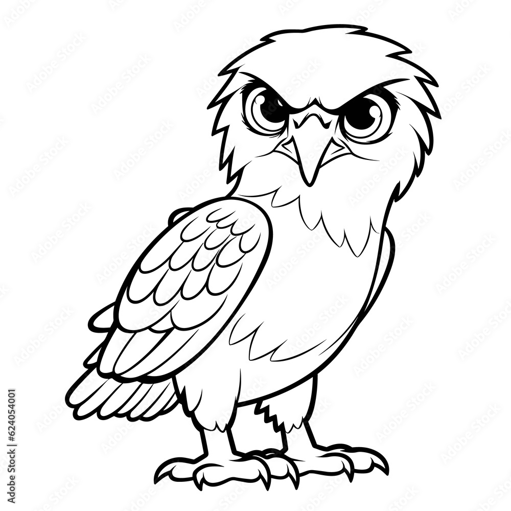 Hawk coloring pages Png animals