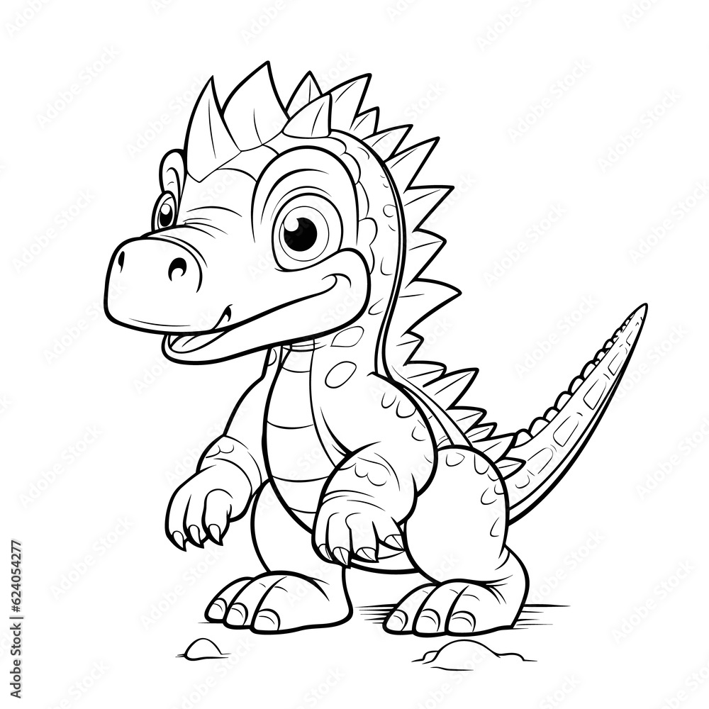 Fototapeta premium Spinosaurus coloring pages Png animals