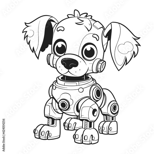Robot Dog coloring pages Png animals